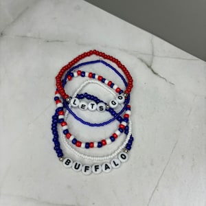 Buffalo Bills 5-Piece Bracelet Stack