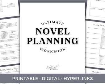 Novel Writing Planning Worksheets - Etsy