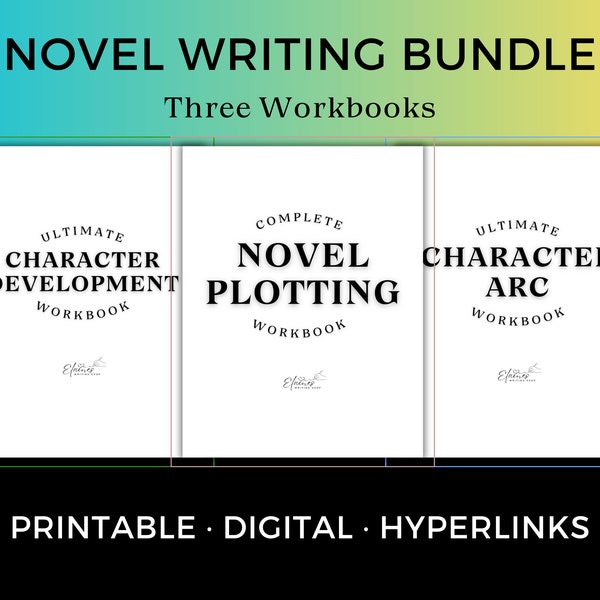 Novel Planning Workbook Novel Writing Template Character Profile Character Development Character Arc Worksheets Printable Digital Workbook