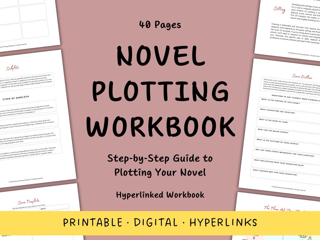 novel-plotting-workbook-for-novel-planning-digital-novel-planner-for