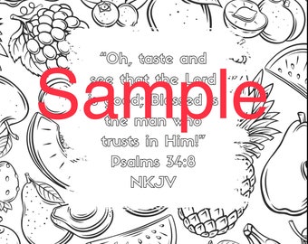 Bible Memory Verse Coloring Page