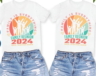Family Reunion T-Shirt, Reunion Summer Vacation Trip, Custom Family Reunion 2024 Shirt, Family Name Tee, Reunion Family Tee, Gift for Family