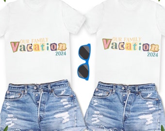 Family Vacation Trip 2024 T-Shirt, Cute Vacation Shirt, Matching Family Vacay Tee, Custom vacation Trip Tee, Making Memories, Vacation Gift