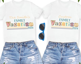 Family Vacation Trip 2024 T-Shirt, Cute Vacation Shirt, Matching Family Vacay Tee, Custom vacation Trip Tee, Making Memories, Vacation Gift