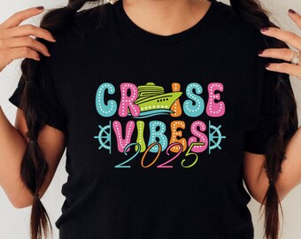 Matching Cruise Vibes T-Shirt, Cruise Vibes 2025 Tee, Group Family Cruise Tees, Cruise Vibes Sweatshirt,Making Memories Together,Cruise Gift