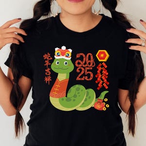 2025 Chinese New Year Snake T-Shirt,Year of the Snake 2025 Shirt,Lunar New Year Clothing,Chinese New Year Tee 2025,Dragon New Year Sweatshir