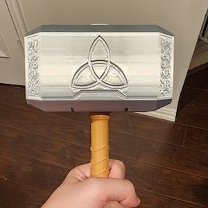 3D Printed Thor&#39;s Hammer Replica Handheld