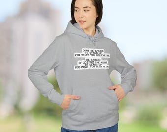 Sudadera con capucha "Defiende tus derechos" / Cita de protesta, Diseño de libertad de expresión