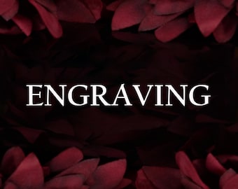 Engraving - Engrave on the Ring