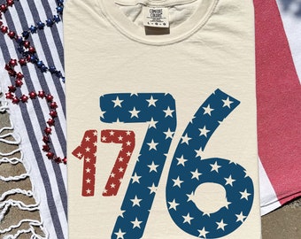 1776 America 4th of July Comfort Colors Shirt, 4th of July T-Shirt, America shirt, Retro 1776 Tshirt- Fourth of July T Shirt, American Merch
