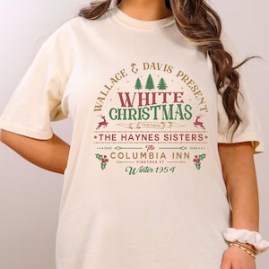 White Christmas Comfort Colors Shirt, Columbia Inn Pine Tree Vermont Christmas Shirt, Christmas Movie Shirt, White Christmas Shirt
