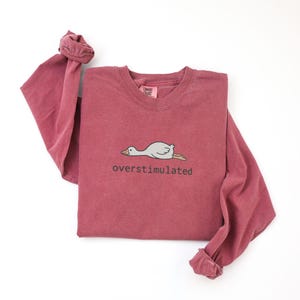 Embroidered Silly Goose Shirt Comfort Colors Overstimulated Shirt Meme Shirt Just A Silly Goose Shirt Funny overstimulated frog, overstimulated goose, overstimulated shirt, silly goose shirt, funny humor shirt, sarcasm shirt, funny goose shirt, got too silly shirt, funny goose gift, embroidered goose, silly goose meme, funny meme shirt, silly goose crewneck