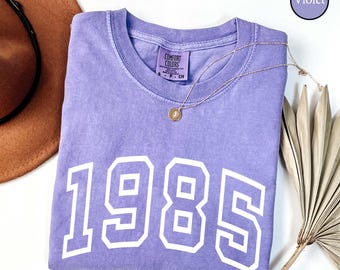 Comfort Colors 40th Birthday Shirt , Birth Year T-shirts, Chapter 40 Shirt,  Birthday Shirt, Vintage 1985 Shirt, Birthday Gift for Adults