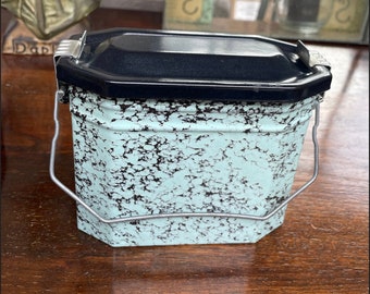 フランス ヴィンテージ 食品容器 イギリス アンティーク ホーローキャニスター2個セット 英国 雑貨