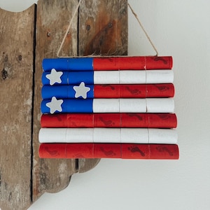 Wine cork American flag