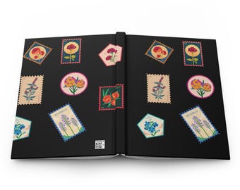 Floral Hardcover Journal - Vintage Botanical Design, Note-taking, Gift for Writers, Travel Diary, Sketchbook, Teacher Planner