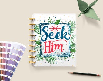 Religious Planner Cover, Customizable Disc Bound Cover