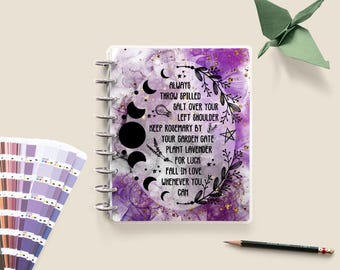 Witchcraft Planner Cover: Customizable Disc Bound, Practical Magic