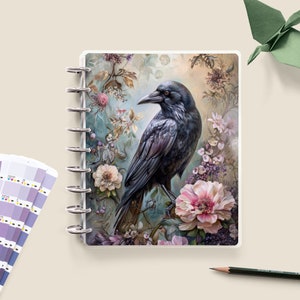 Planeromslag Spring Raven, laminerat blommigt skivbundet omslag