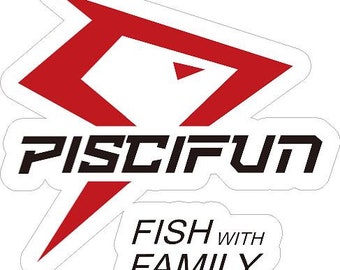 Laminated Piscifun Fish With Family with Black Letters Carpet Marine Fishing Graphics