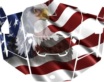 Laminated American Flag 2014-2019 Polaris RZR XP Hood Wrap Read Description