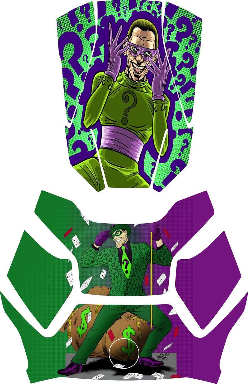 The Riddler Purple Laminated Canam Ryker the Riddler 004 Frunk With Logo Hood Deck - Etsy