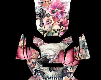 Laminated Canam Ryker Rally Sugar Skulls 003 Combo