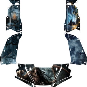Laminated Honda Pioneer 1000-5 Limited Grim Reaper Wrap Read Description