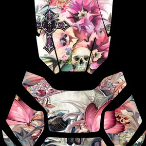 Laminated Ryker Sugar Skull 003 Hood Deck and Frunk Combo