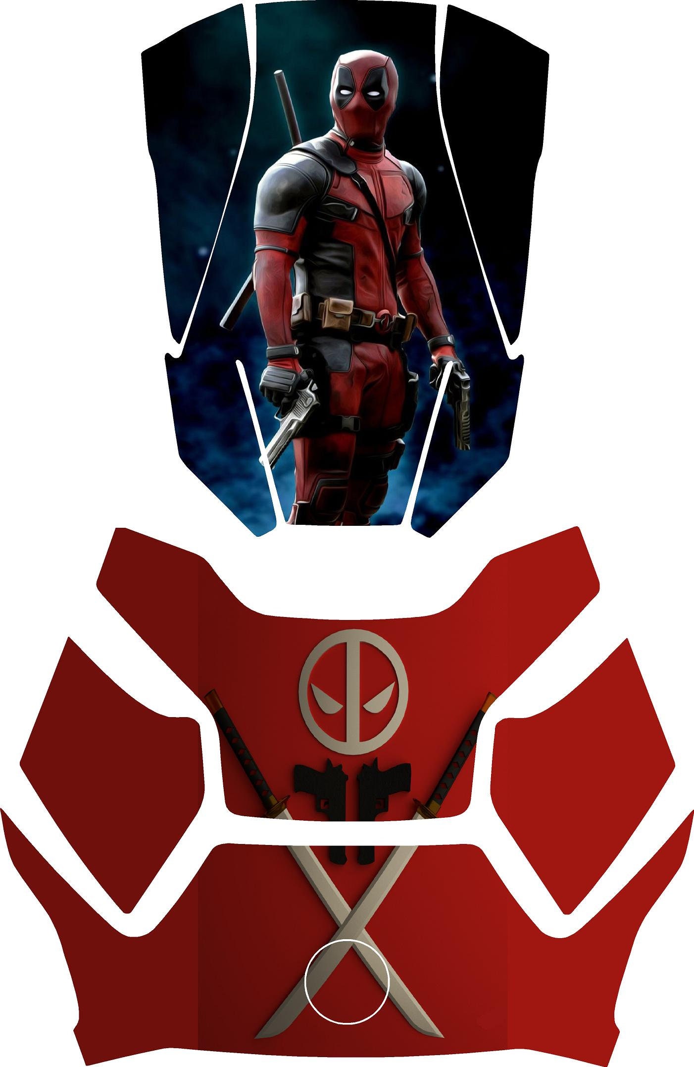 Laminated Ryker Deadpool 002 Front Nose Hood Deck and Frunk Combo