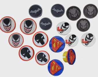 Full Set of (3) Canam Ryker *******Marvel Comics******* Rim Caps 600cc 900cc Ace Rally Sport 3D Printed