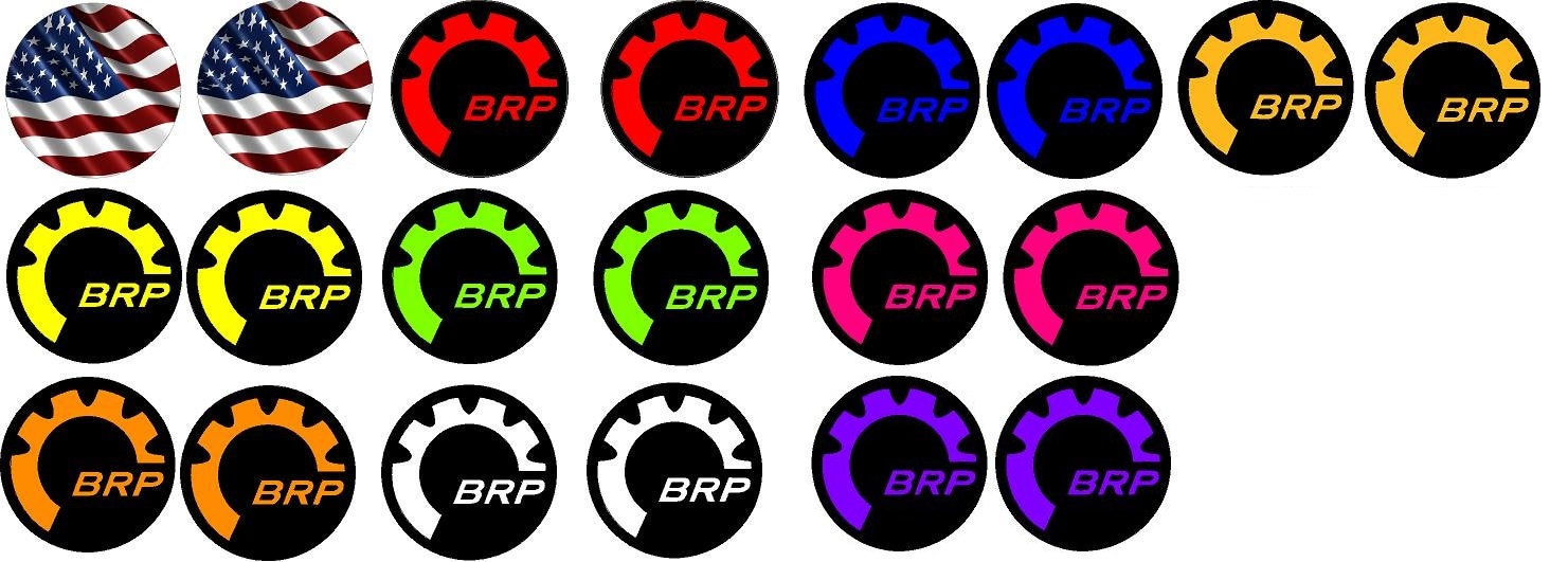 Ryker Emblems Laminated Canam Ryker Pair of BRP Emblem's in Your Choice of 2.3