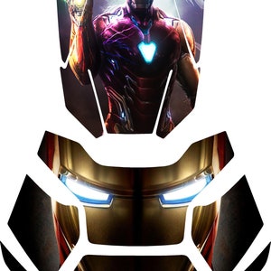 Laminated Ryker Iron Man Front Nose Hood Deck and Frunk Combo Avengers