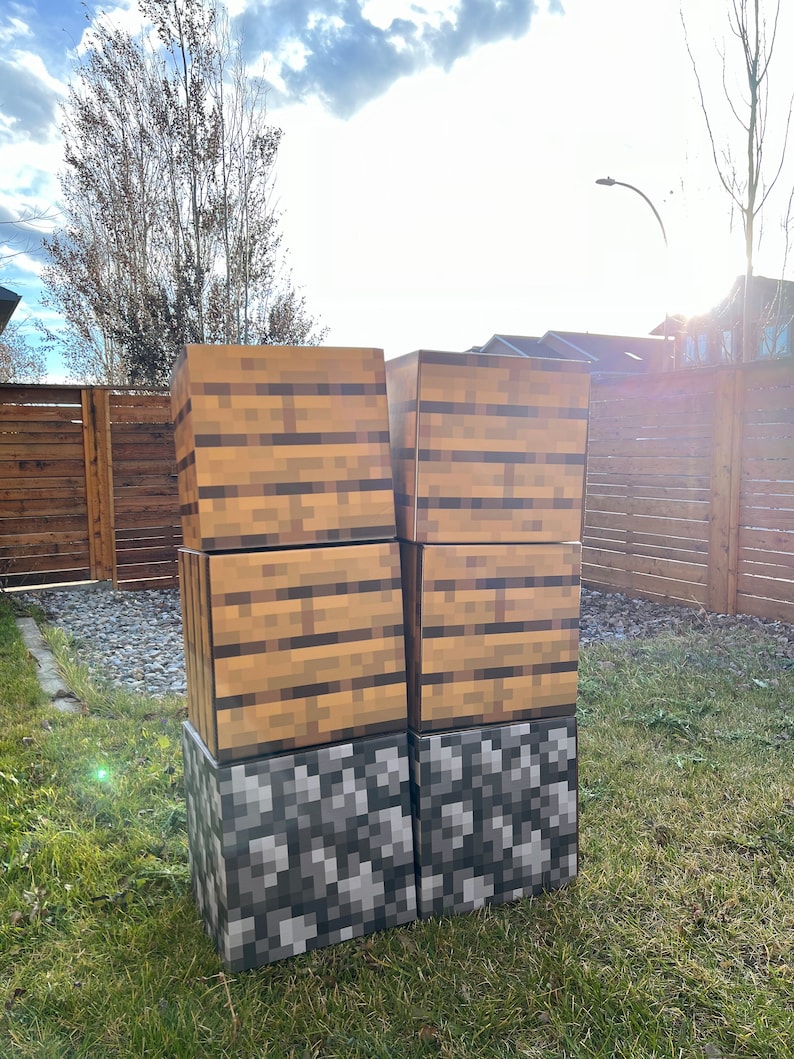 Life Size Minecraft Blocks and Creatures - Etsy