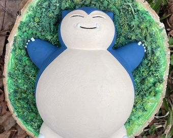 Figurine de ronflement imprimée en 3D peinte à la main : décoration de bureau de joueur