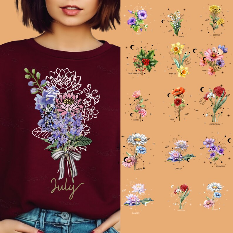 Custom Horoscope Zodiac Sign Sweatshirt, Aries, Taurus, Gemini, Cancer