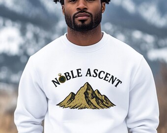 Noble Ascent Mountain-tröja | Vintage Peak Graphic