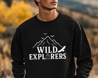 Wild Explorers Mountain Sweatshirt | Outdoor Adventure