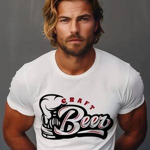 T-shirt à manches courtes en jersey Craft Beer
