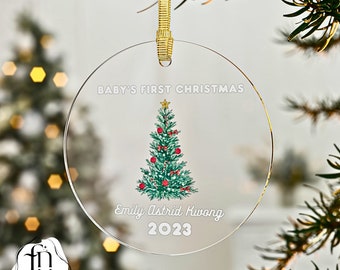 Personalized Baby's First Christmas Ornament 2023, Baby's First Christmas Ornament 2023,