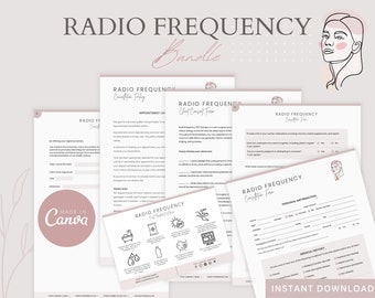 Radio Frequency Forms: Body Contouring Consent, Esthetician Client Intake (Digital Download)