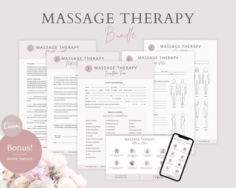 Massage Therapy Forms: Consultation, Consent, SOAP Notes (Digital Download)