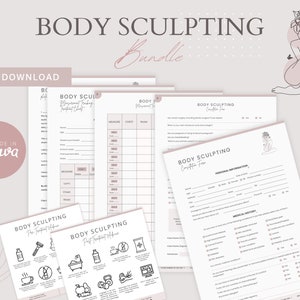 Body Sculpting Intake Forms - Editable Consultation, Shaping Treatment, Fat Cavitation, and Med Spa Forms for Estheticians