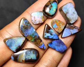 Split boulder opal parcel australia
