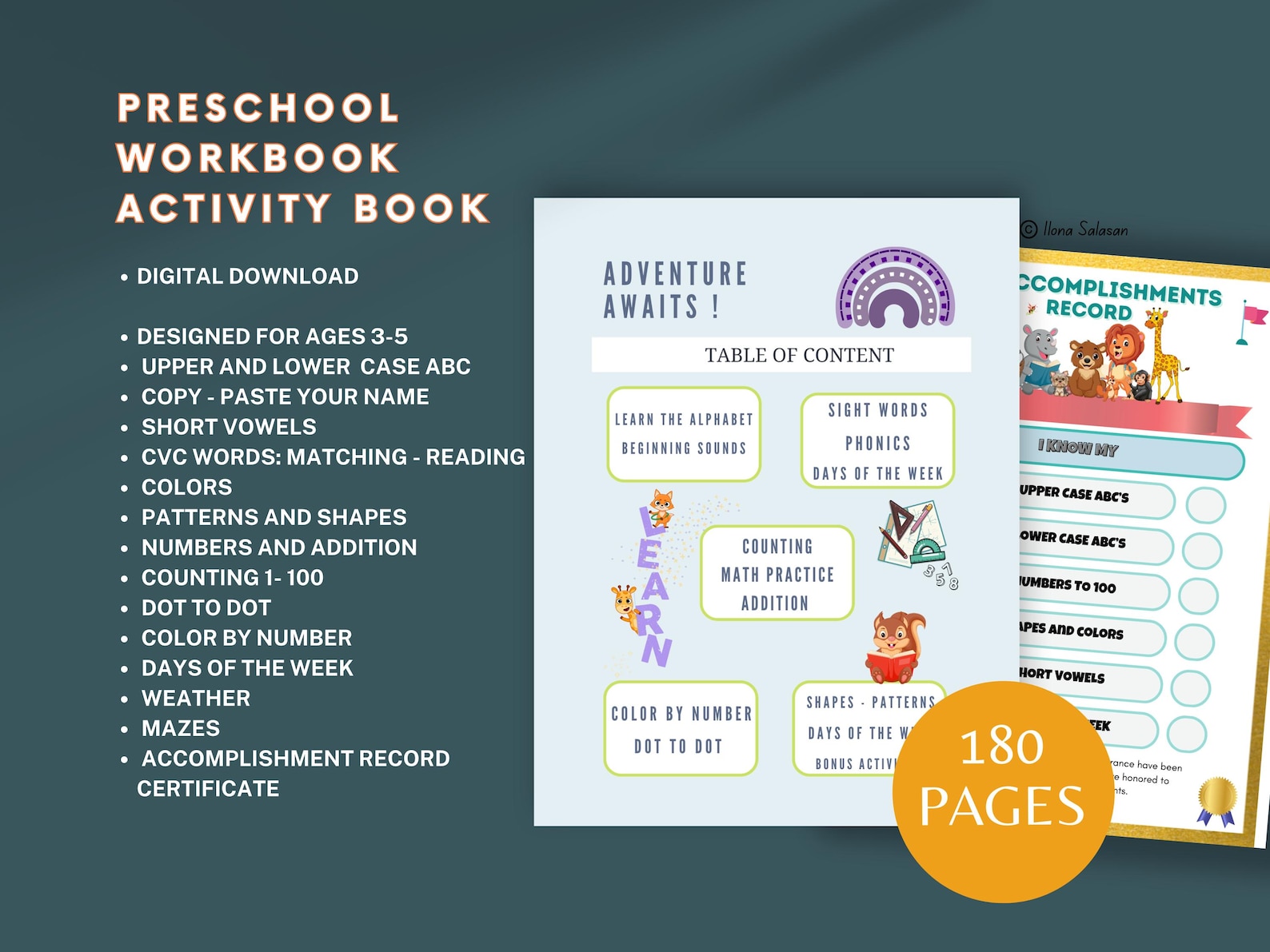 Addition Abc PRESCHOOL Curriculum Bundle: Homeschool Printable Worksheets, Abc's ...