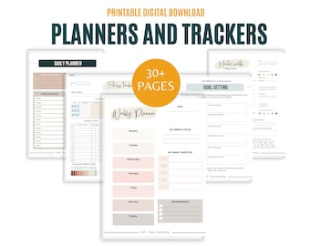 Self-Care Planner: Fitness, Goals, Gratitude (Digital Download)