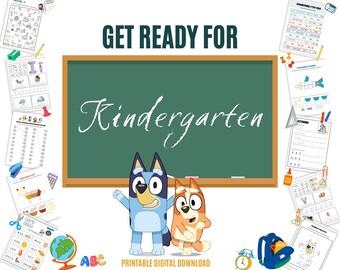 HOMESCHOOLING Preschool workbook, Ages 3-5 / Get ready for Kindergarten - level 1 - Pre-K workbook for toddlers, Activity book, 200+ pages