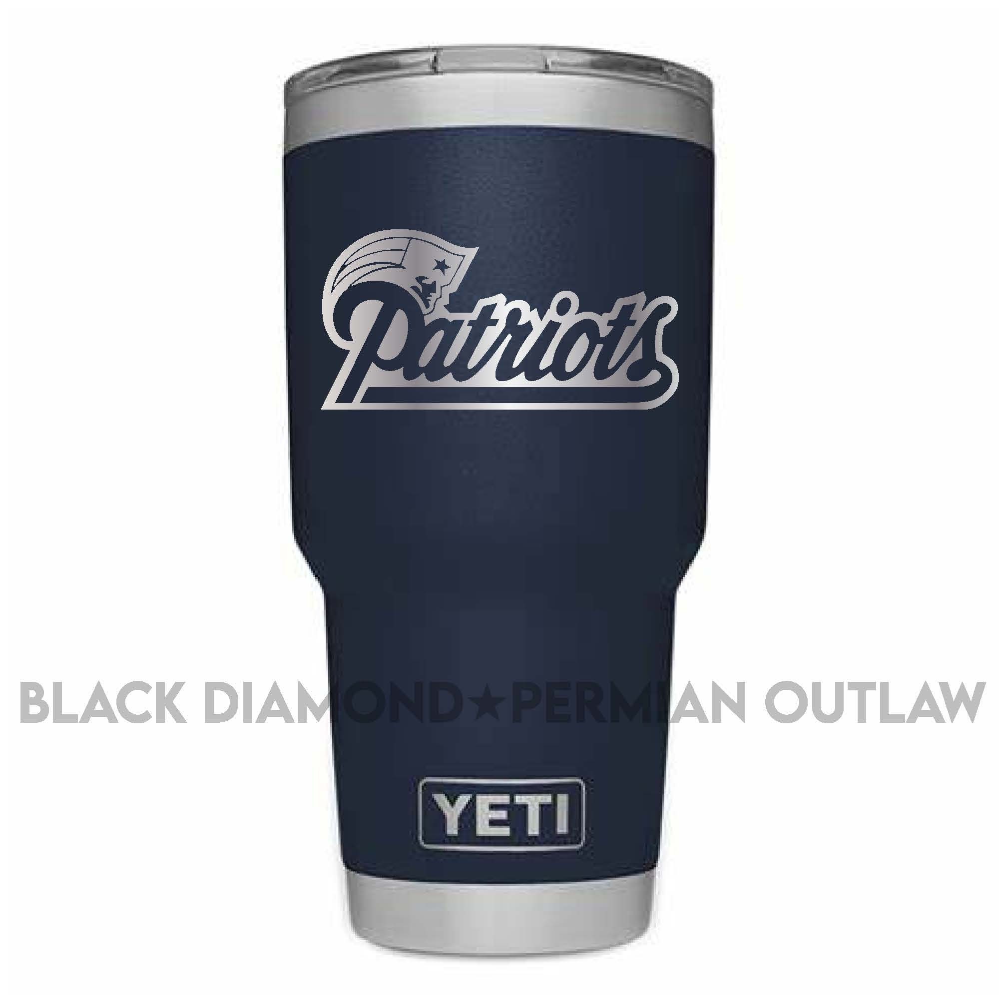 Indianapolis Colts YETI Laser Engraved Colster, 20 or 30 oz Black Tumbler