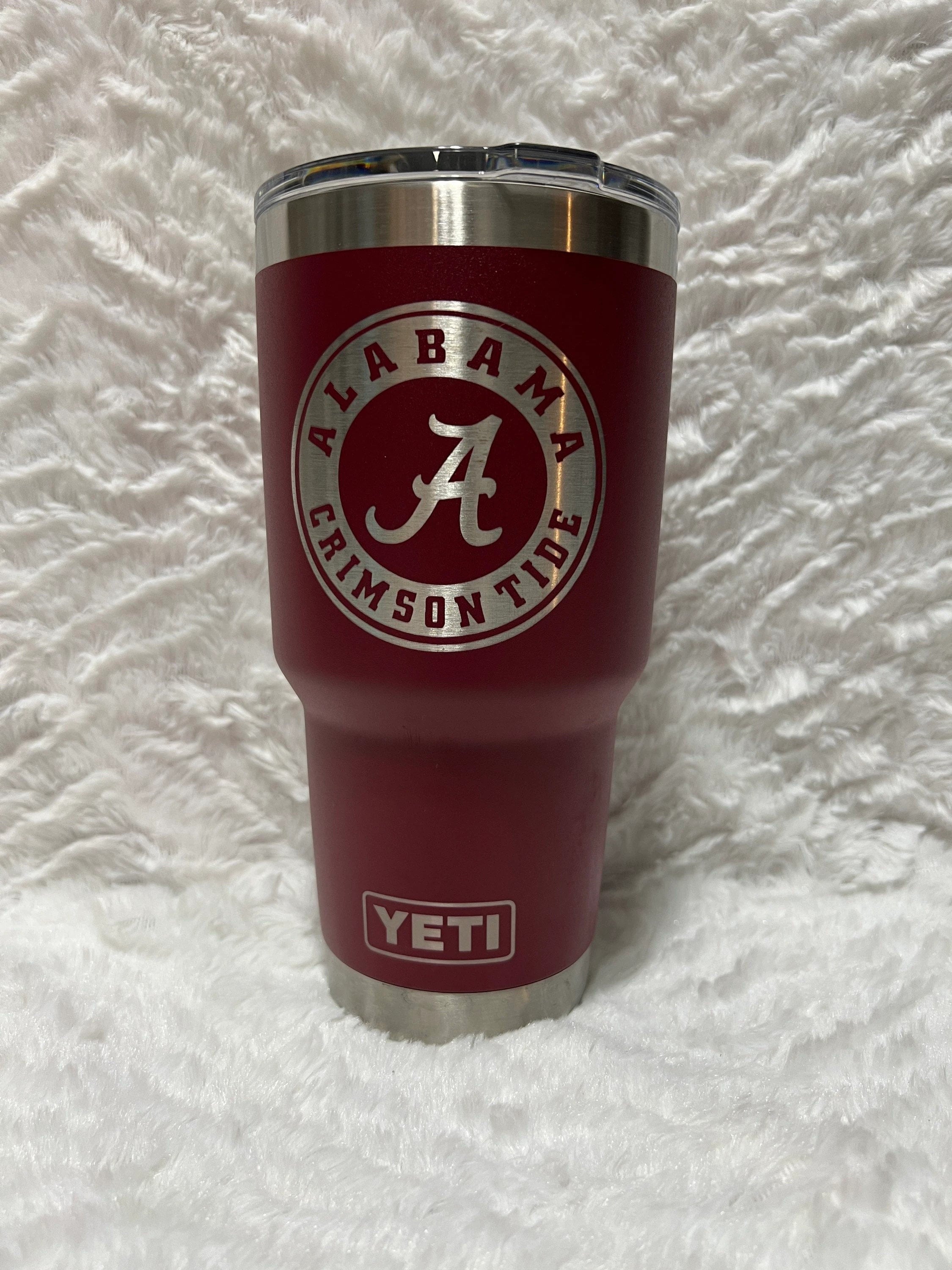 Alabama Crimson Tide RTIC Laser Engraved 20 or 30 oz. Tumbler