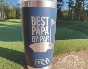 Best Papa by Par Becher - Lasergravierter Yeti Becher